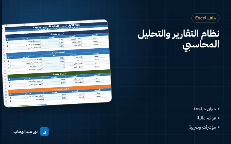 نظام التقارير والتحليل المحاسبي