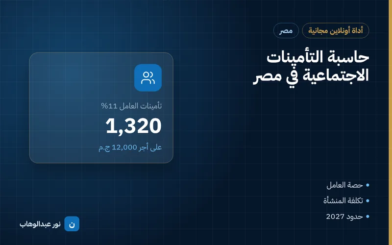 حاسبة التأمينات الاجتماعية في مصر