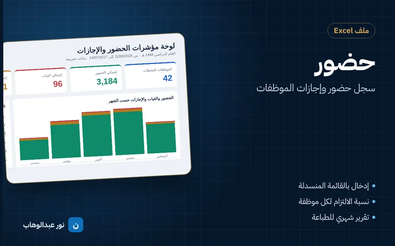 حضور — سجل حضور وإجازات الموظفات